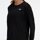 Pull de sport femme manches longues New Balance Sport Essential - noir