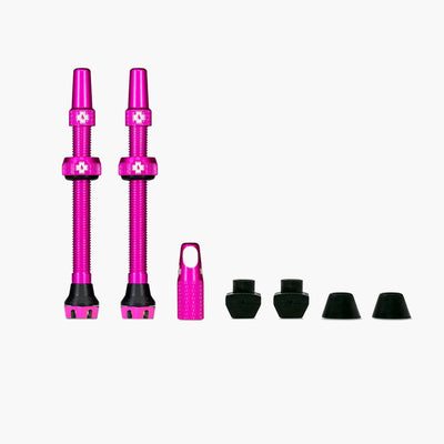 Jeu de valves tubeless Muc-off 60mm rose