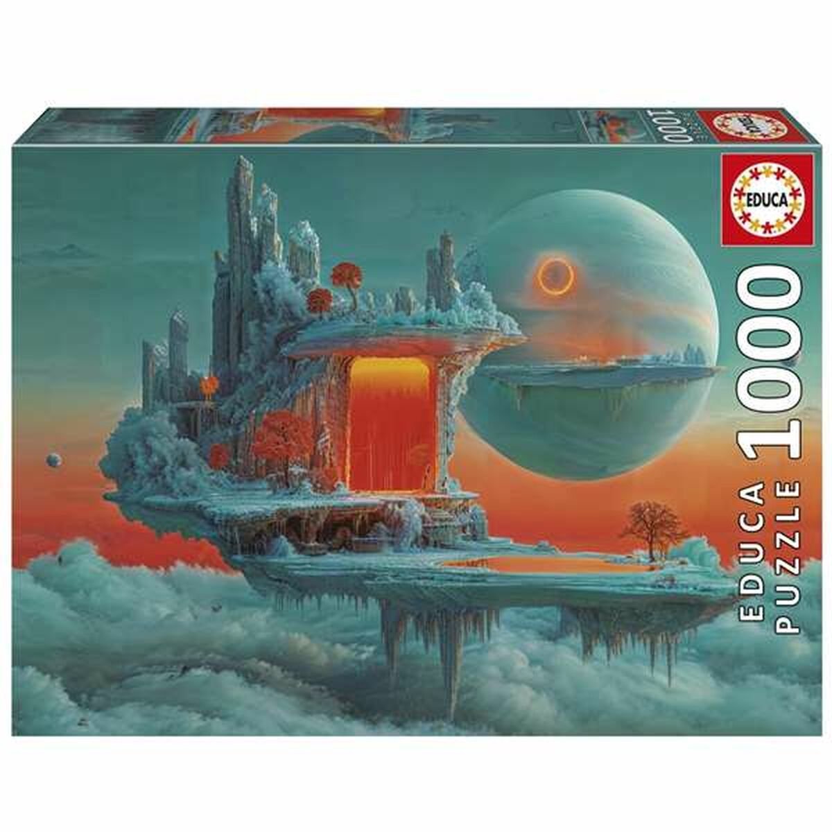 Educa - puzzle feu planète glace - 1000 pièces