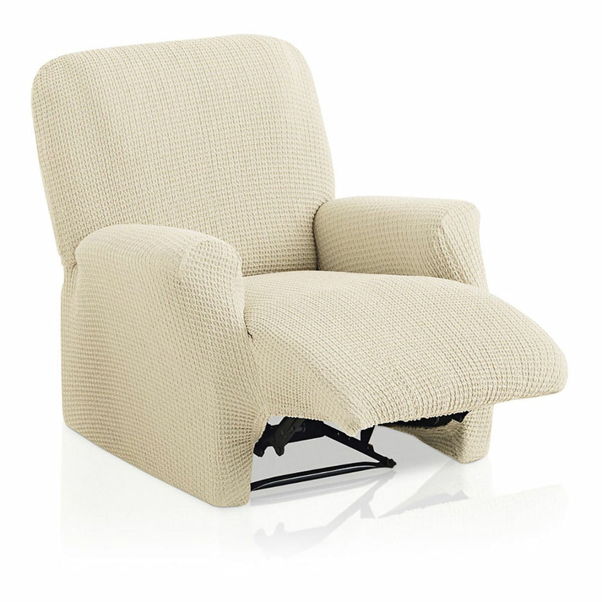 Belmarti housse de canapé bali ivoire 100 cm polyester 1 place