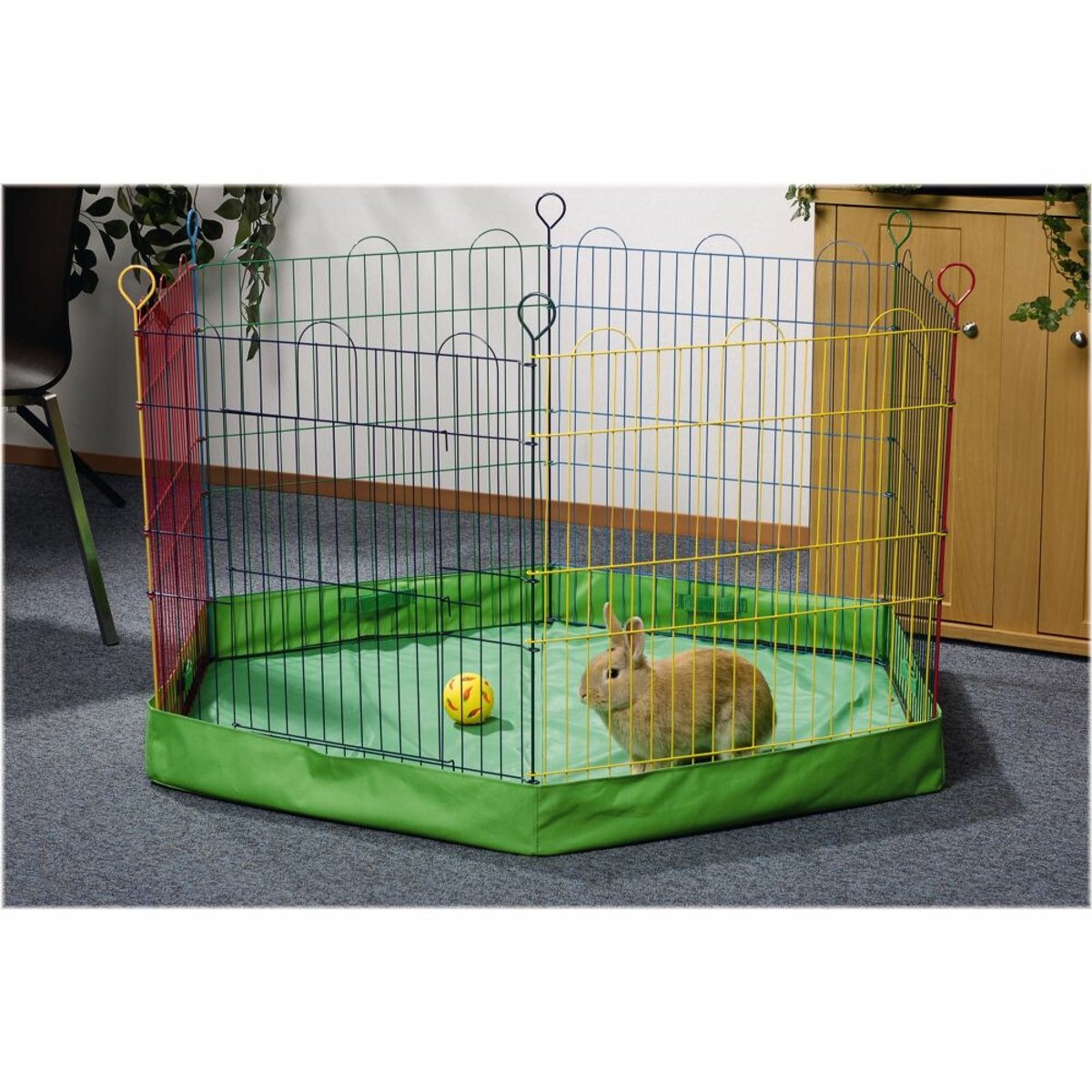 Sol Beeztees - enclos pour lapins - 105x105x10 cm
