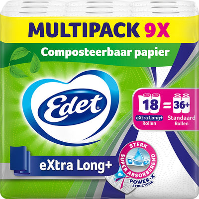 Papier essuie-tout extra long Edet 9 x 2 rouleaux