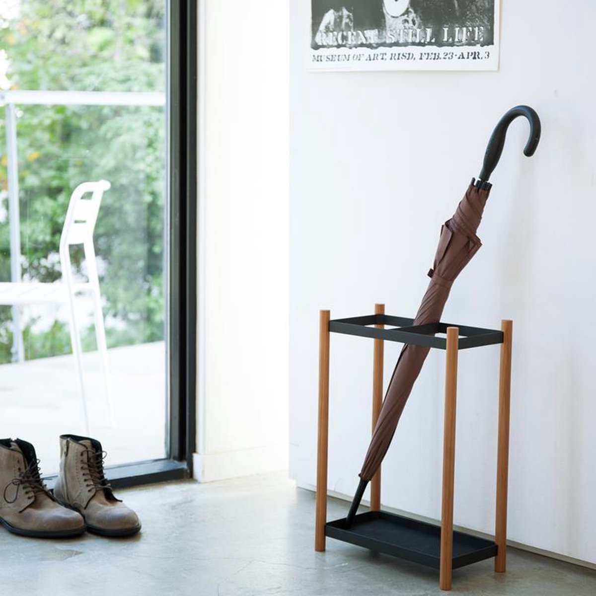 Porte-parapluie Yamazaki - uni - noir