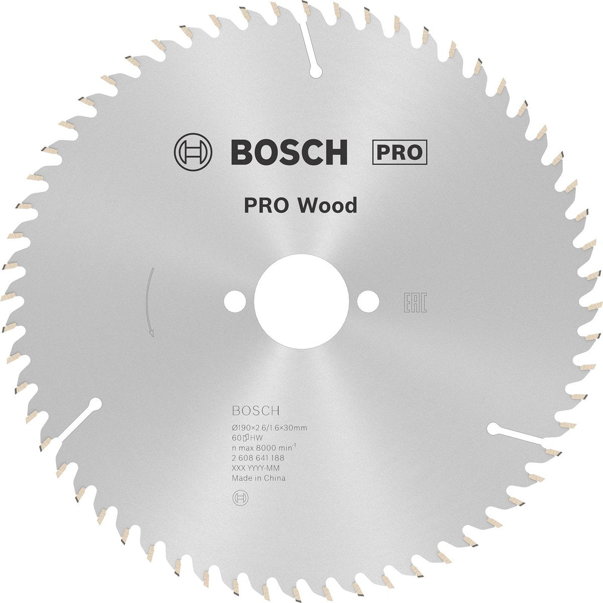 Bosch cirkzb opt 190x30x2.6 60t wz