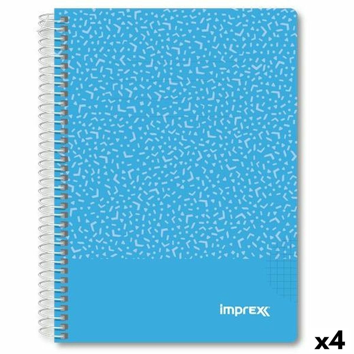 Cahier Imprex bleu a5 80 feuilles (4 pièces)