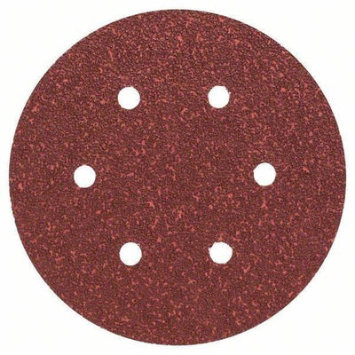 Jeu de feuilles abrasives Bosch 5 pièces pour ponceuses excentriques 150 mm perforées - grain 40