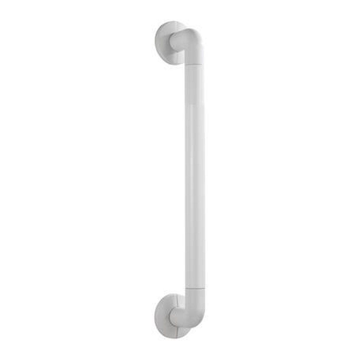 Wenko poignée murale secura 43cm aluminium blanc - poignée de sécurité - support mural - poignée de bain - capacité de charge max. 120 kg - testé, approuvé et certifié TüV