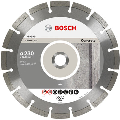 Bosch - disque à tronçonner diamanté standard pour béton 150 x 22,23 x 2 x 10 mm