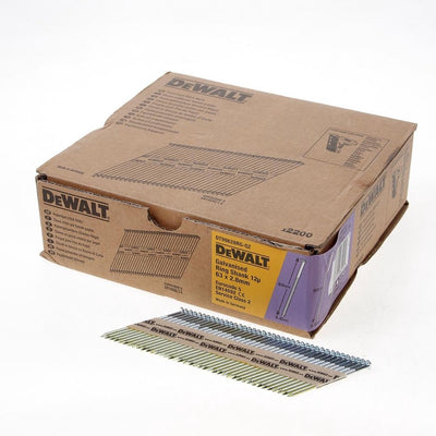 Dewalt dnpt28r63g12z 33º clous liés au papier 2,8x63mm galvanisé annelé ve=2200