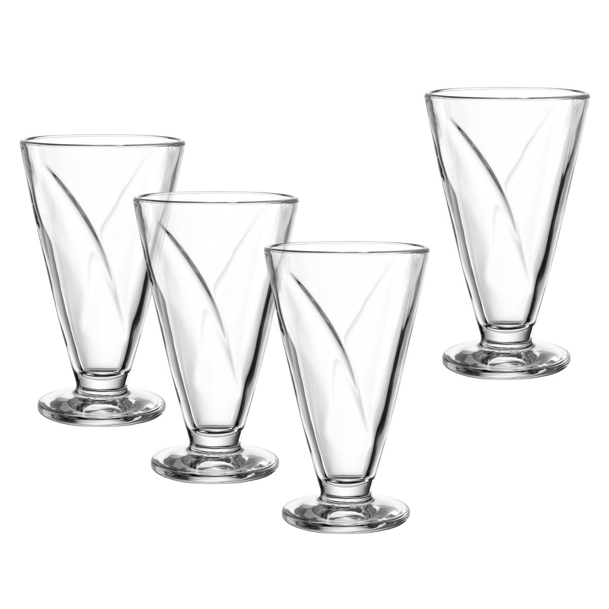 Leonardo cono bol sur pied 360ml - set 4