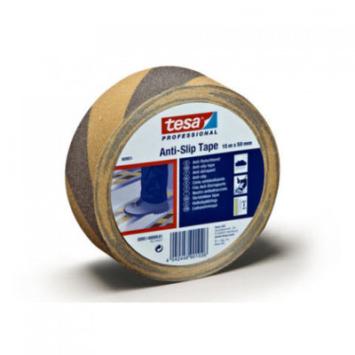 Tesa professional 1059190 - tesa antidérapant noir jaune 15m 50mm | 6 pièces
