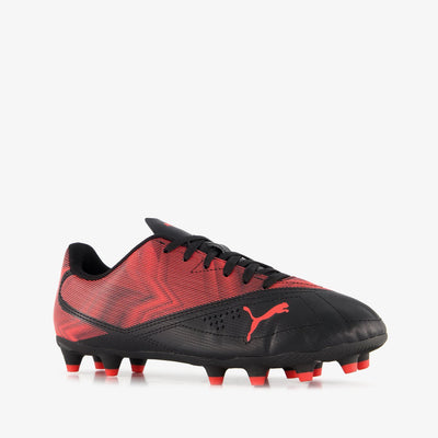 Chaussures de sport unisexe Puma rapid fg ag jr - noir-ultra rouge