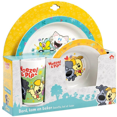 Jouets bambolino woezel pip eetset, 3dlg.