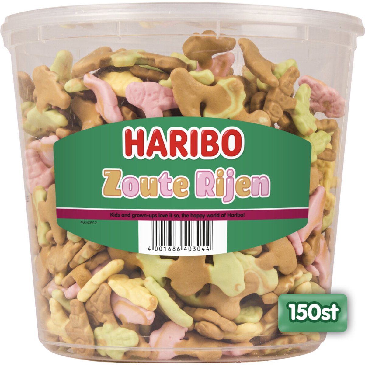 Rangées salées en mousse Haribo (150 pièces)