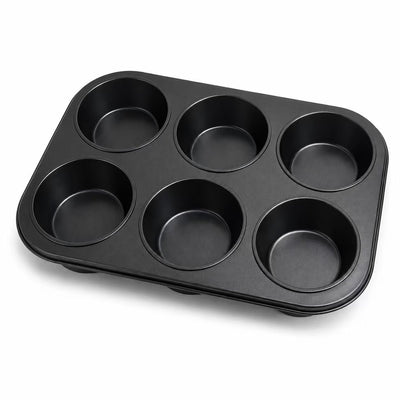 Moule à muffins kozie sans marque sans marque pour 12 muffins – sans pfas – moule antiadhésif – moule à cupcakes – métal – anthracite
