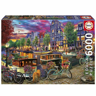 Educa - puzzle 6000 pièces - vélo à Amsterdam