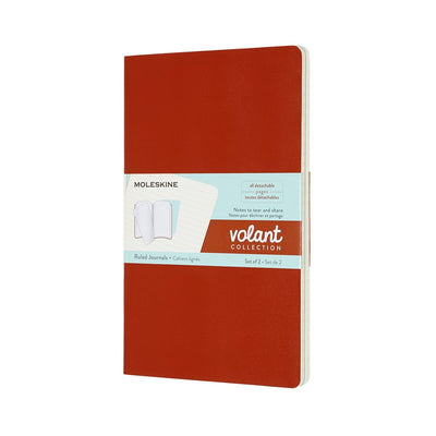 Carnets à volants Moleskine - grands - lignés - bleu orange