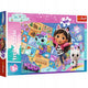 Puzzle Trefl 100 pièces - amitié dans la maison du chat, maison de poupée de Gabby