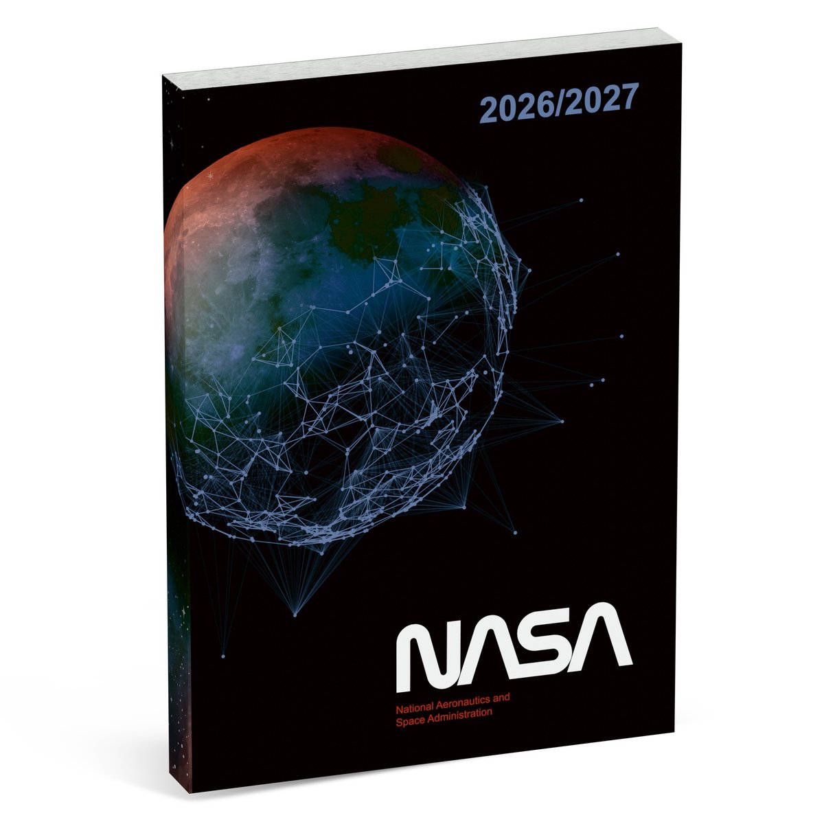 Agenda scolaire international NASA - noir