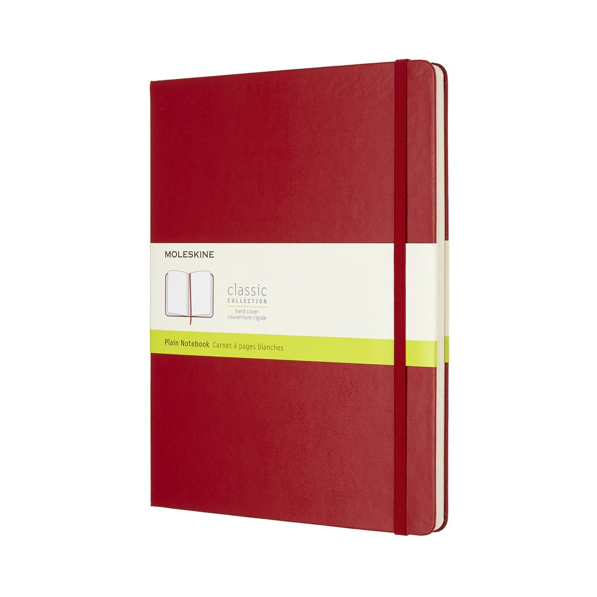 Carnet classique Moleskine - extra large - couverture rigide - vierge - rouge