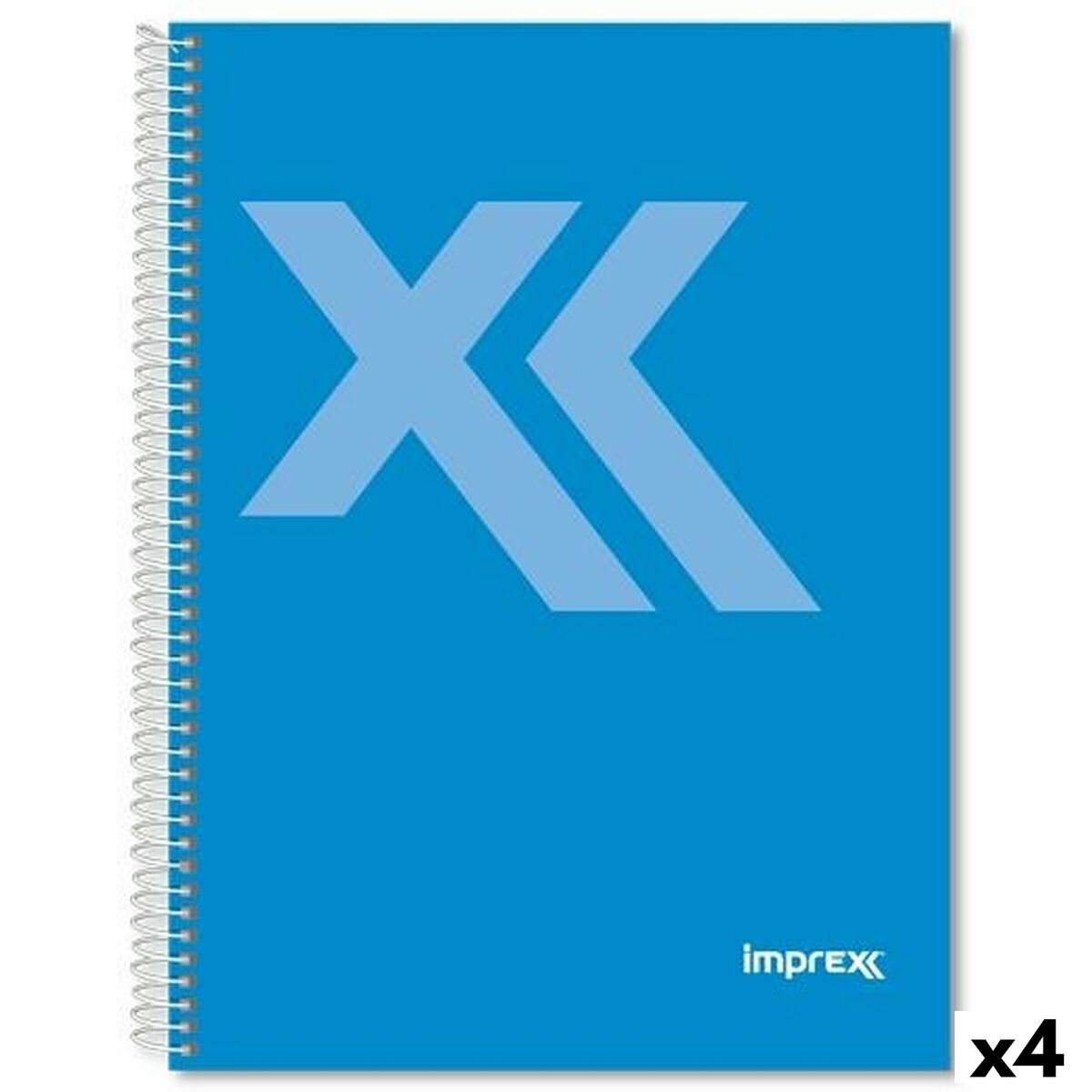 Carnet Imprex bleu DIN A4 80 feuilles (4 pièces)