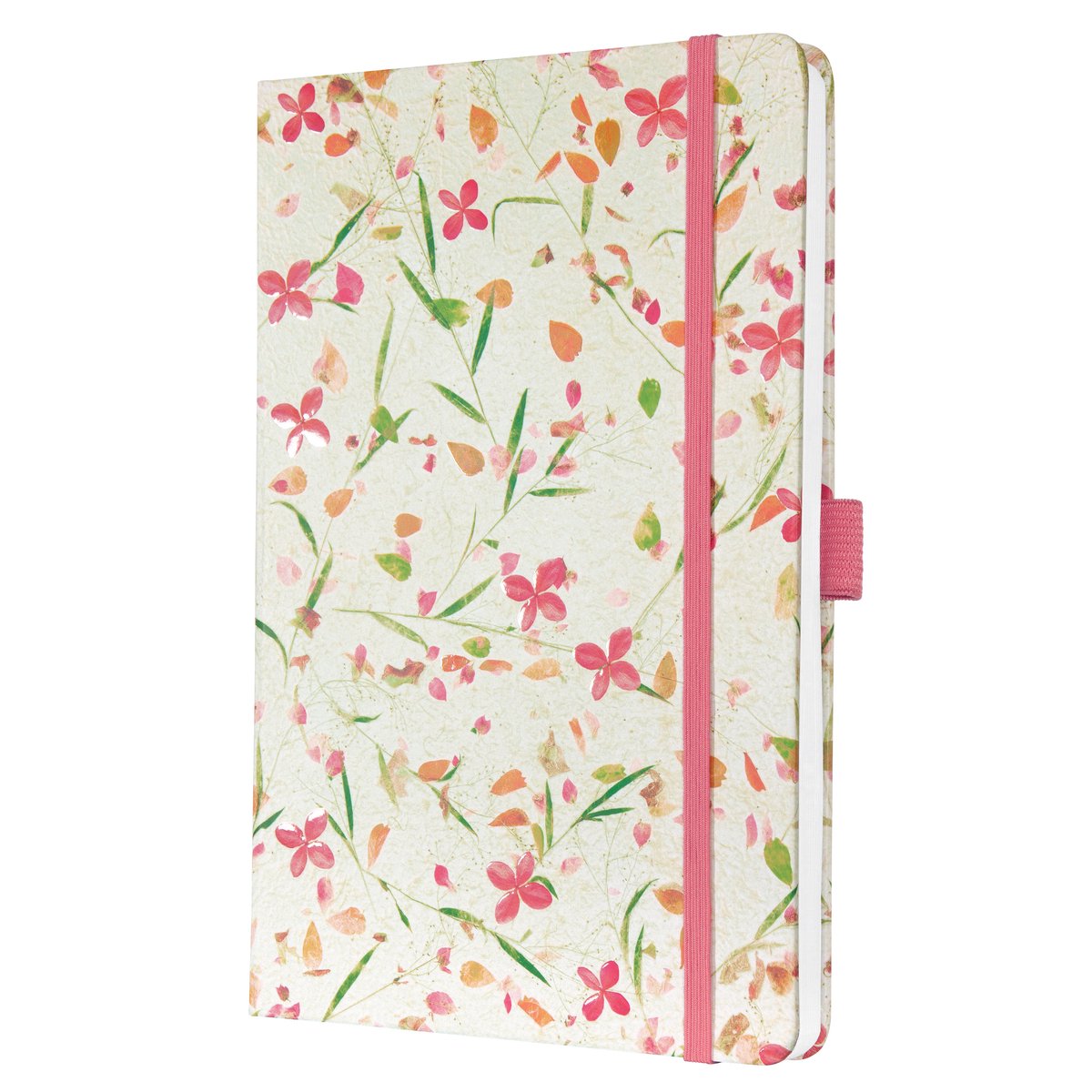 Sigel agenda hebdomadaire beauté 2026 - format a5 - rose fleuri - couverture rigide - si-j6307
