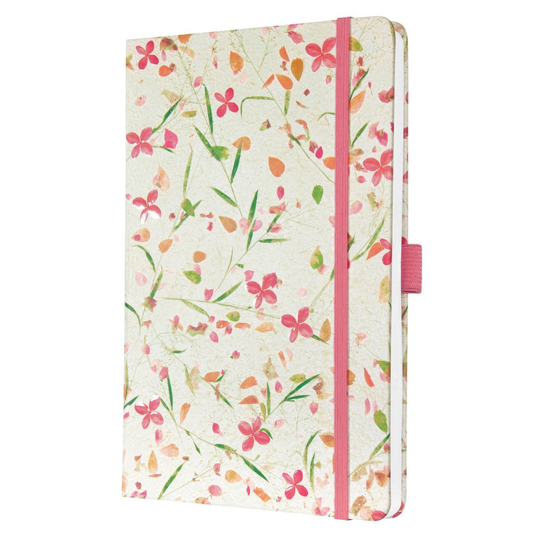 Sigel agenda hebdomadaire beauté 2026 - format a5 - rose fleuri - couverture rigide - si-j6307