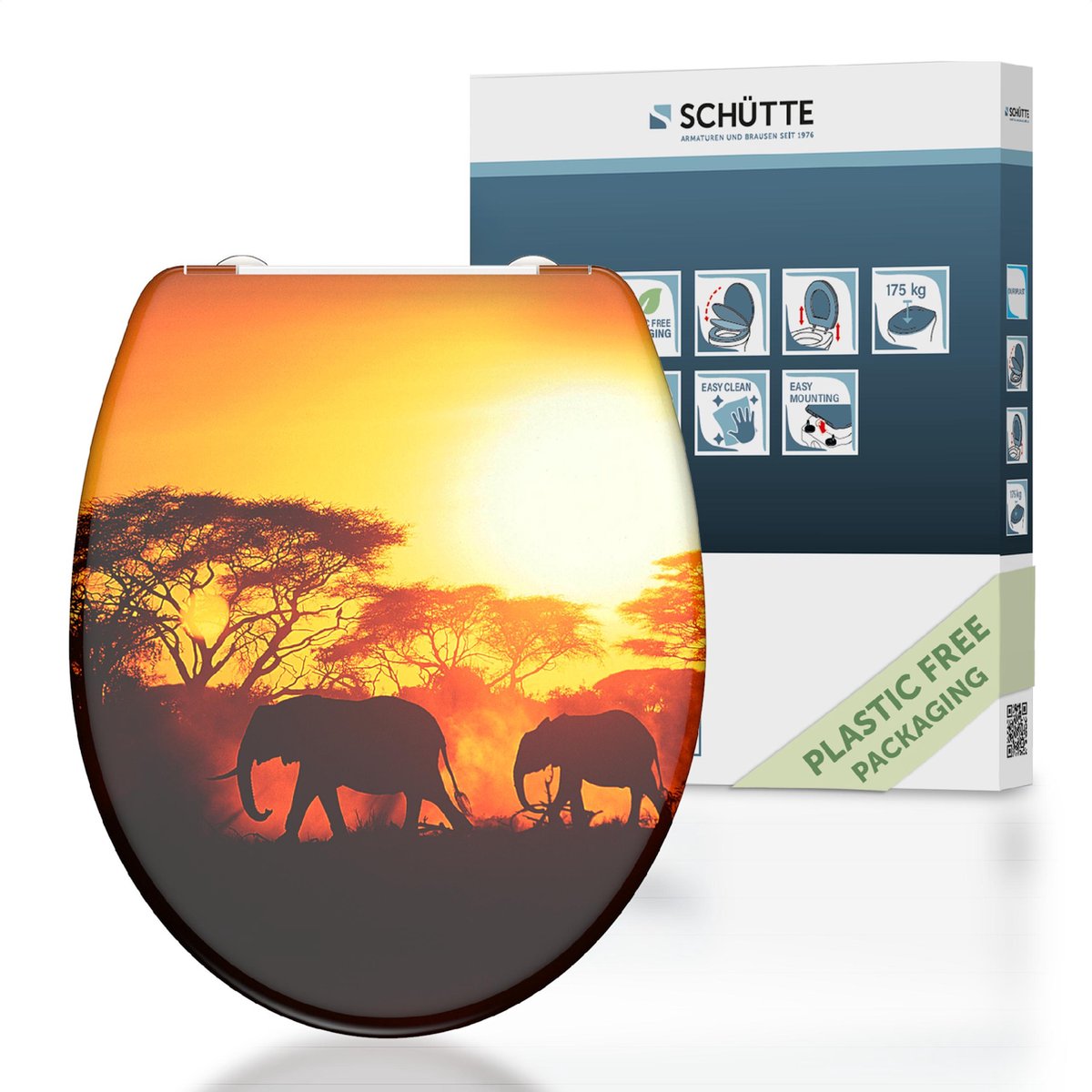Schütte Schütte Toilet Souge avec une libération rapide en lime rapide Afrique