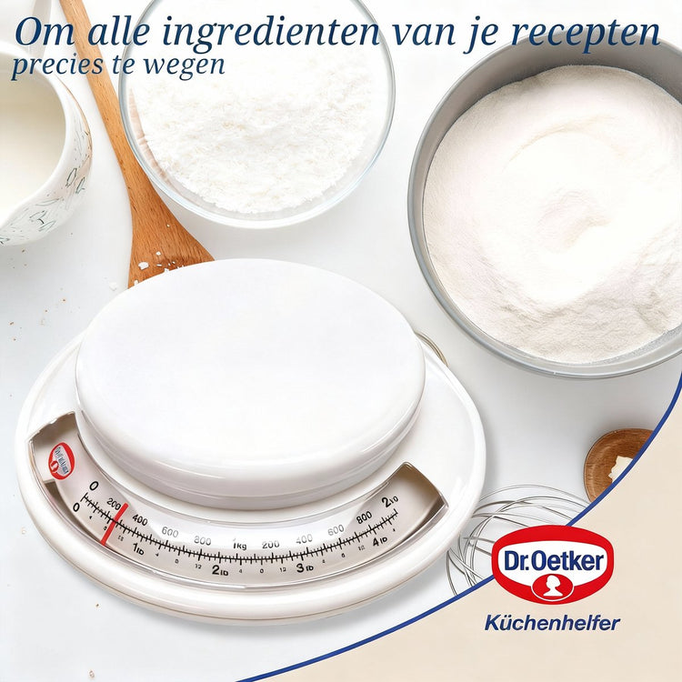 Balance de cuisine analogique Dr. Oetker - diamètre 17 cm