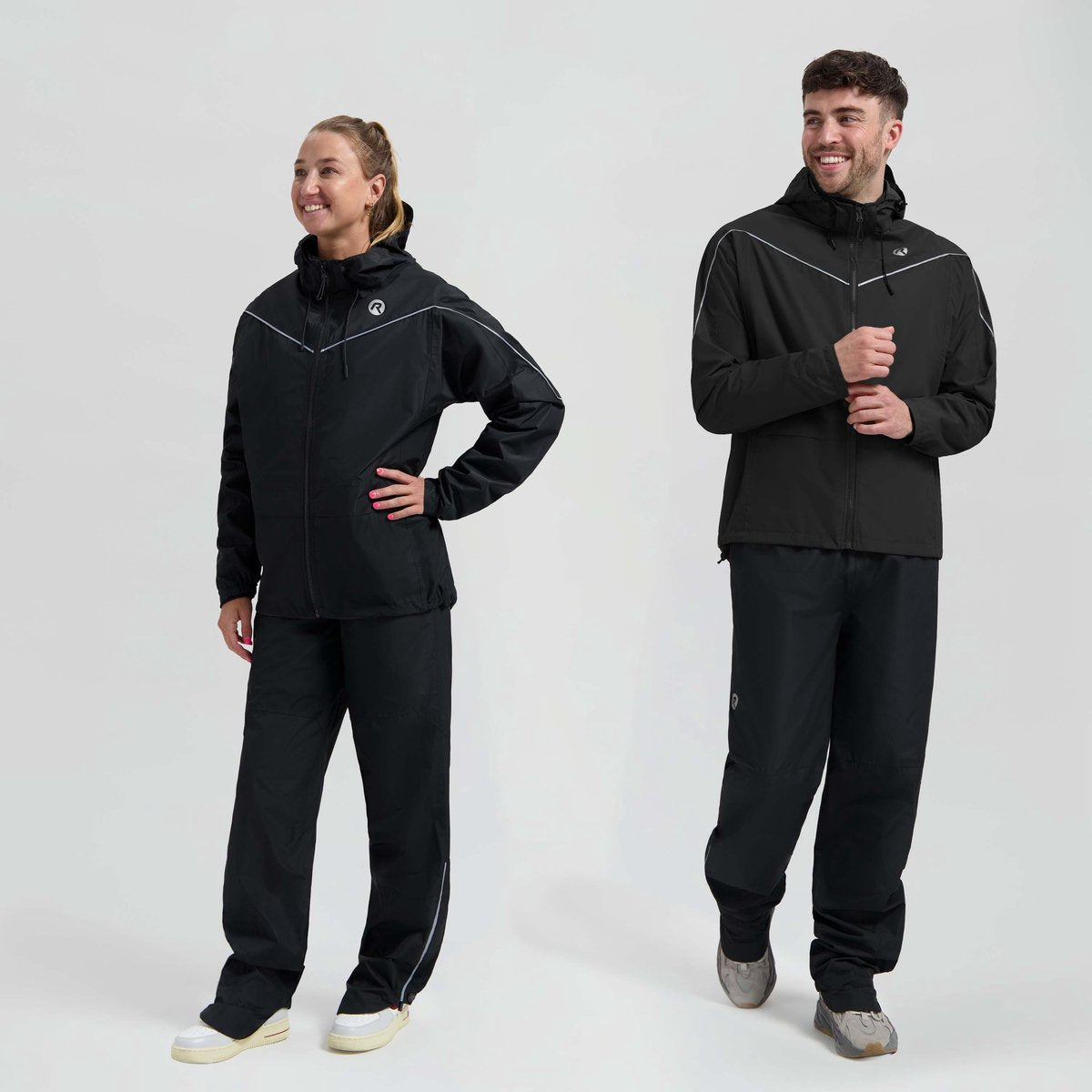 Rogelli Commuter Essential Combinaison de pluie unisexe - imperméable - noir - m