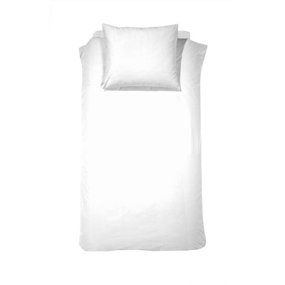 Housse de couette matin Cendrillon - 1 personne - 100% coton flanelle douce - 140x200 220 cm - blanc