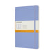 Carnet classique Moleskine - grand - couverture souple - ligné - bleu hortensia