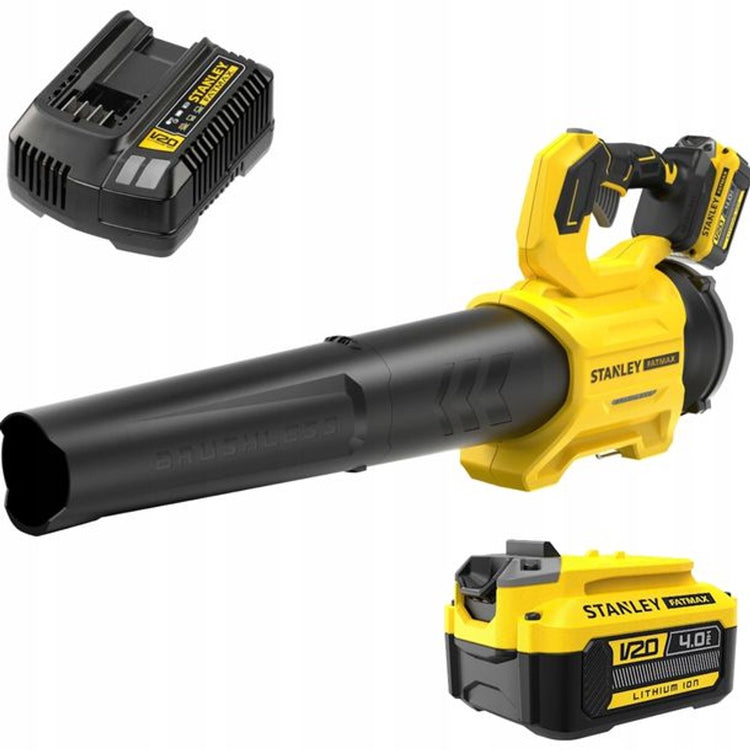 Souffleur de feuilles sans balais Stanley fatmax v20 18v - kit - sfmcb730m1