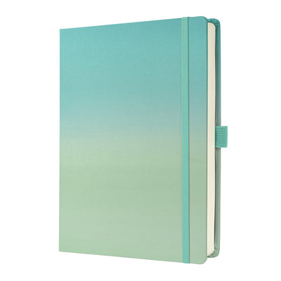 Sigel bullet journal - jolie - a5 - dégradé mer - pointillé - pointillé - couverture rigide - si-jb102