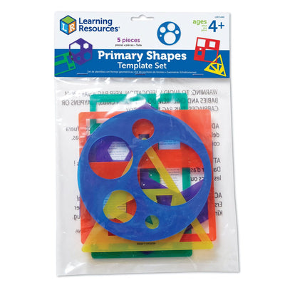 Modèles de ressources d'apprentissage définis pour les formes et le dessin - jouets éducatifs. -4+