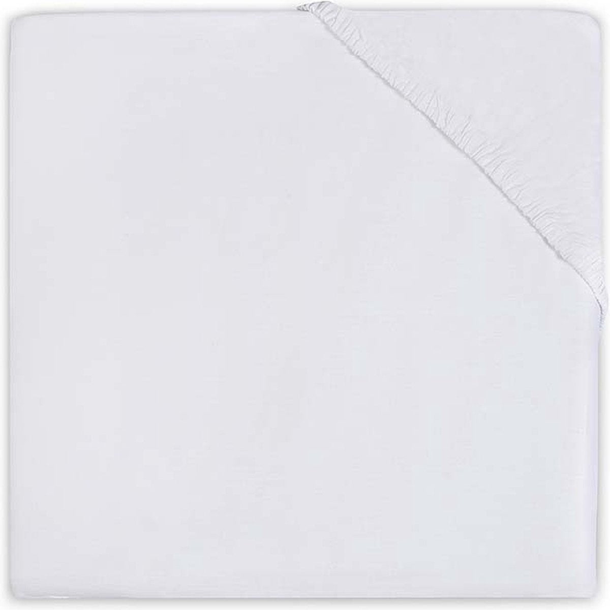 Jollein drap-housse bébé berceau coton 40x80 90cm - blanc