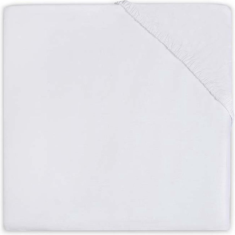Jollein drap-housse bébé berceau coton 40x80 90cm - blanc