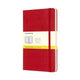 Carnet classique Moleskine - grand - couverture rigide - à carreaux - rouge