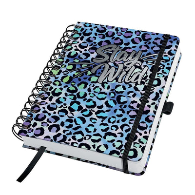Cahier à spirale Sigel - jolie - a5 - 240 pages - papier 120 grammes - vierge - bleu leo love - si-jn652