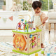 Hape Activity Cube Farm Animals - Cube de jeu en bois avec 5 faces de jeu à partir de 12 mois