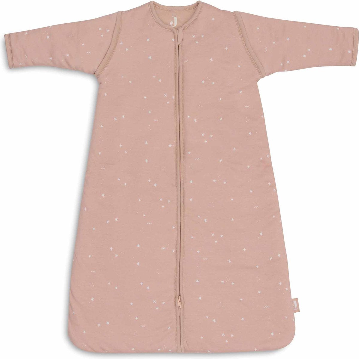 Jollein gigoteuse hiver avec manche zippée 90 cm - rose sauvage scintillante - gigoteuse d'hiver