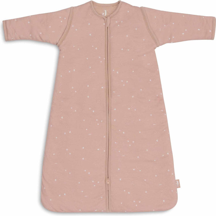 Jollein gigoteuse hiver avec manche zippée 90 cm - rose sauvage scintillante - gigoteuse d'hiver