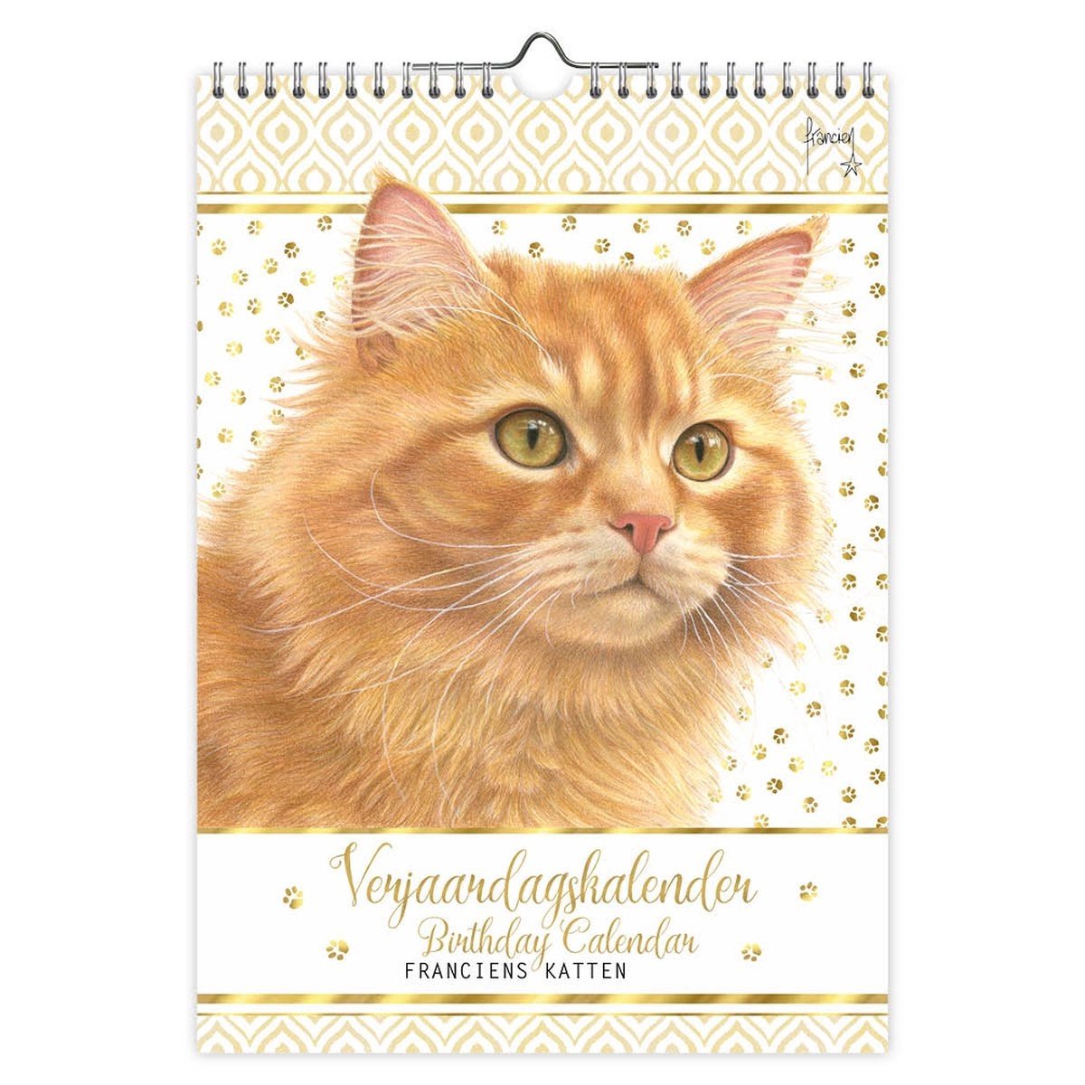 Calendrier anniversaire chat Franciens jeroen - a4