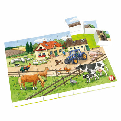 Hubelino Block Puzzle Life on the Farm, 35e.