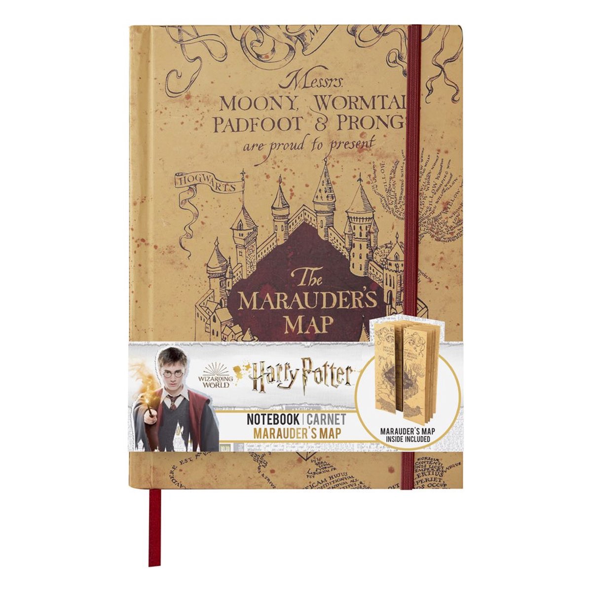 Cinereplicas Harry Potter Carnet A5 Carte du Maraudeur Crème