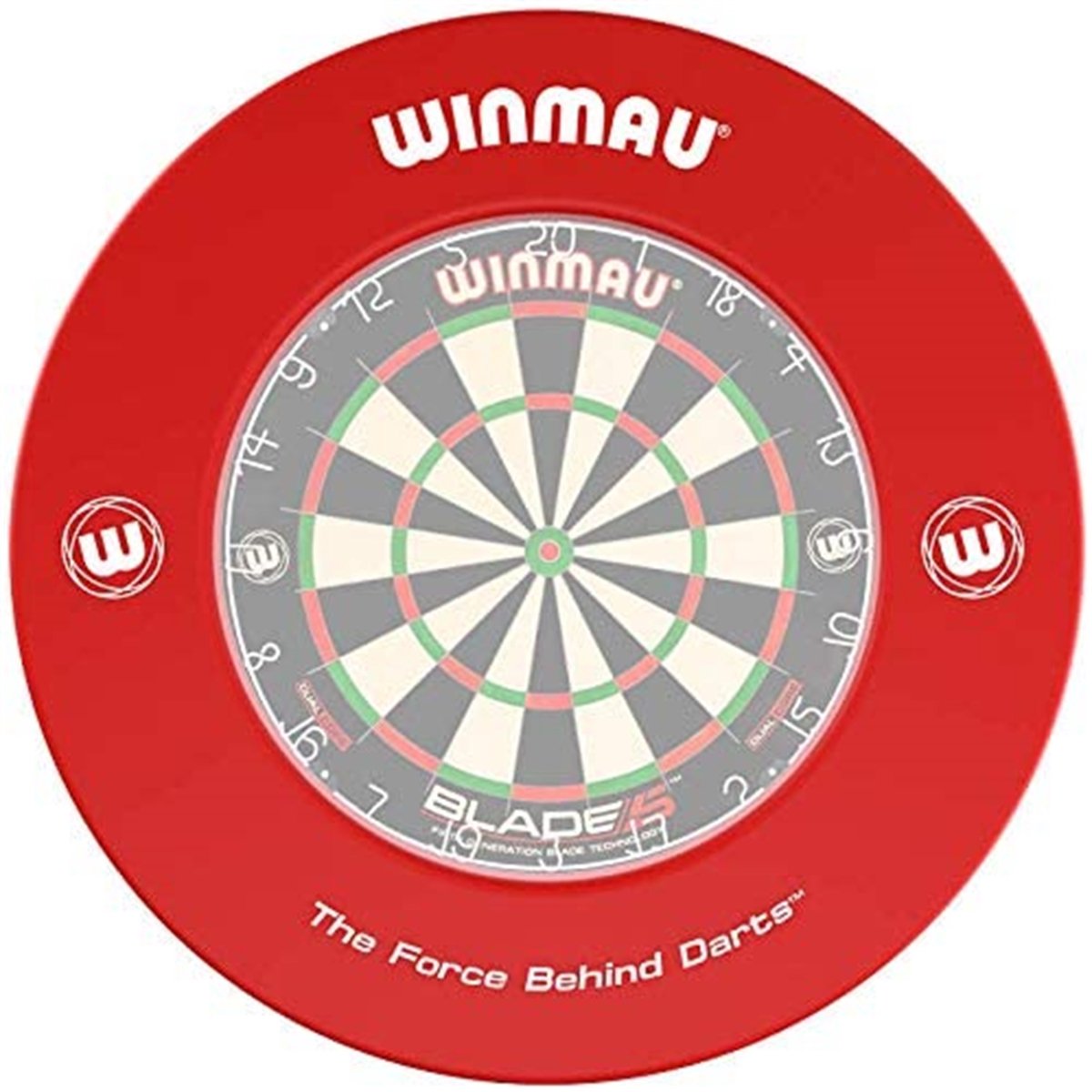 Winmau surround imprimé rouge - entourage de cible de fléchettes