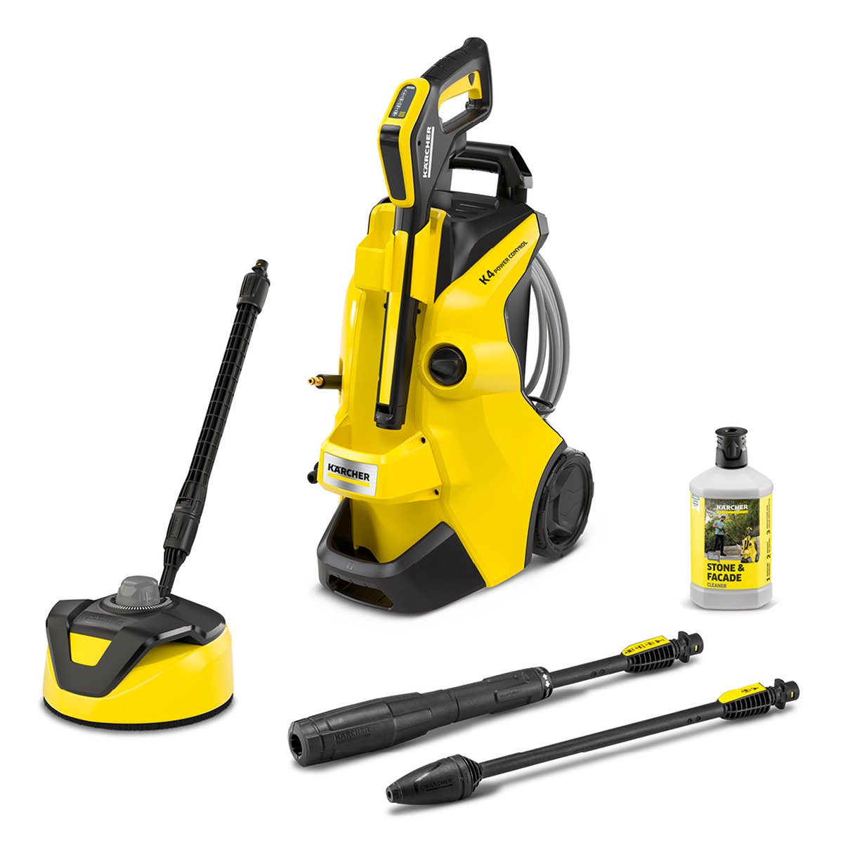 Nettoyeur haute pression Kärcher K 4 Premium Power Control Flex Home - Tuyau haute pression Premiumflex - 130 bar - 420 l h - 30 m2 h - Nettoyeur de terrasse T 5 - Convient entre autres. voiture - vélos - terrasse - motos - clôture et salon de jardin