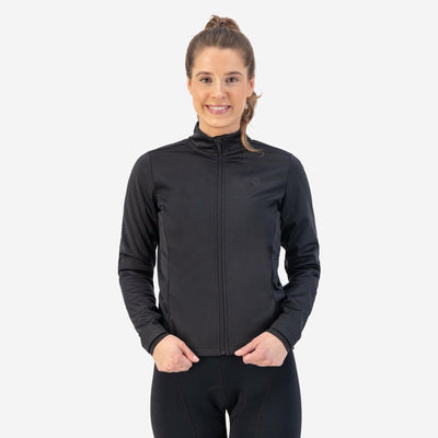Rogelli core veste de cyclisme hiver femme - coupe-vent - noir - xxl