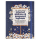 Comellopeter Pauper Peter Pauper Carnet de mots de passe Internet - Fleurs tombantes - avec fermeture élastique - grand 16x21 cm
