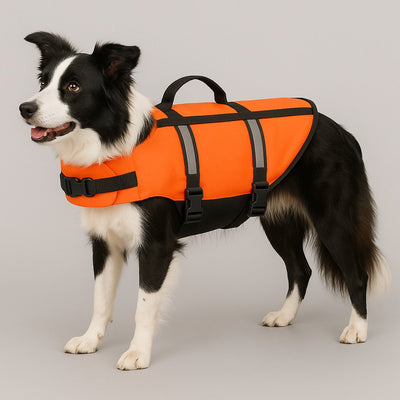 Gilet de sauvetage pour chien Flamingo - gilet de sauvetage pour chien - gilet de sauvetage pour chien l - gilet de sauvetage marin - orange fluorescent